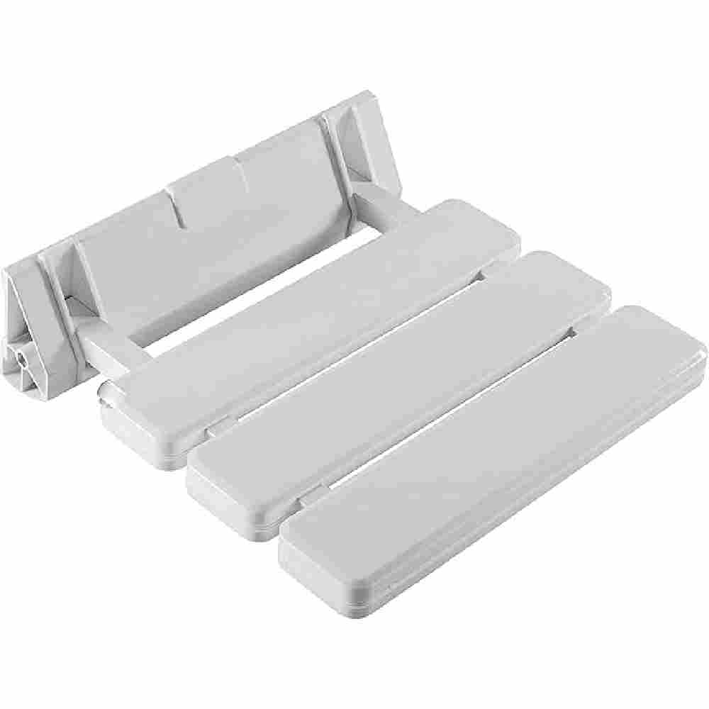 Assento Retrátil de Parede em ABS 70x51cm Branco